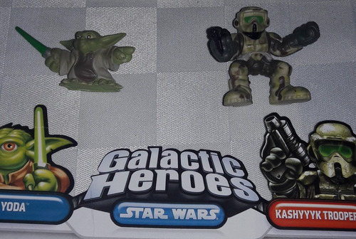 Star Wars Galactic Hero Yoda & Kashyyyk Trooper Hasbro (Usado)