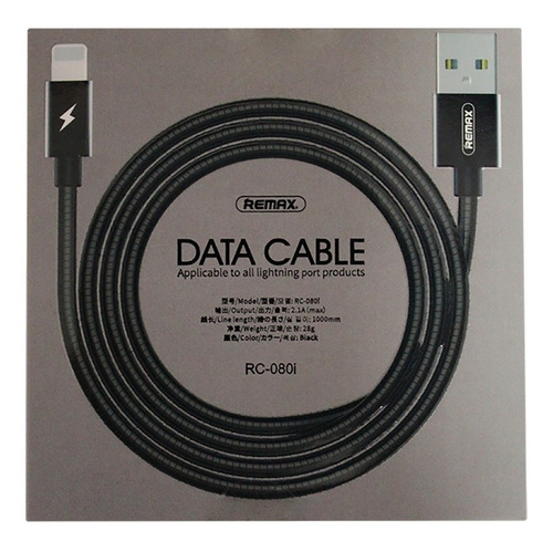 Cable Remax Metalico Lightning P/ Iphne 5 6 7 Plus 8+ 9 X 11