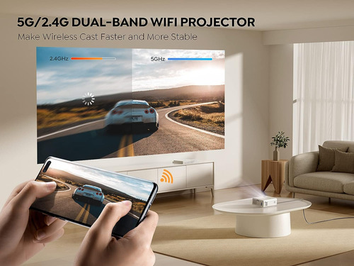 Mini Proyector Yaber Con Wifi Y Bluetooth 5.1 9500l