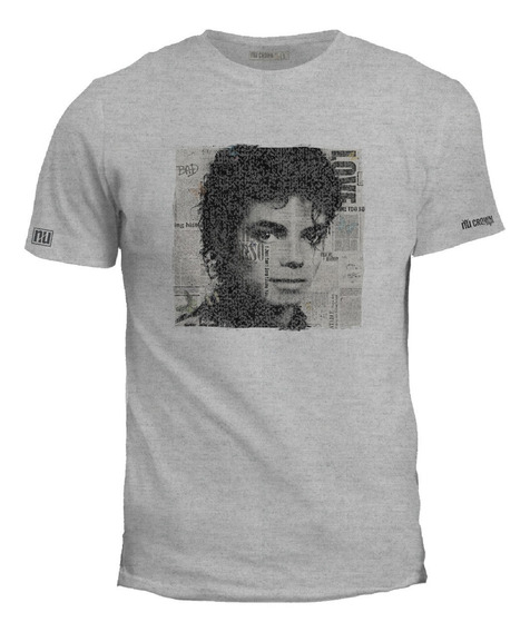 Camiseta Michael Jackson Pop Ilustración Periódico Idk Camiseta Michael Jackson Pop Ilustración Periódico Idk