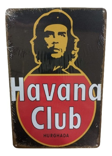 Cuadro Metálico Decorativo Vintage Havana Club 20x30cm
