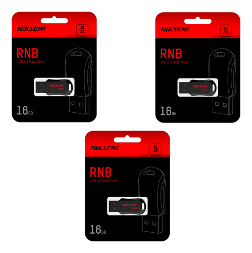 Pack 3 Pendrive 16gb