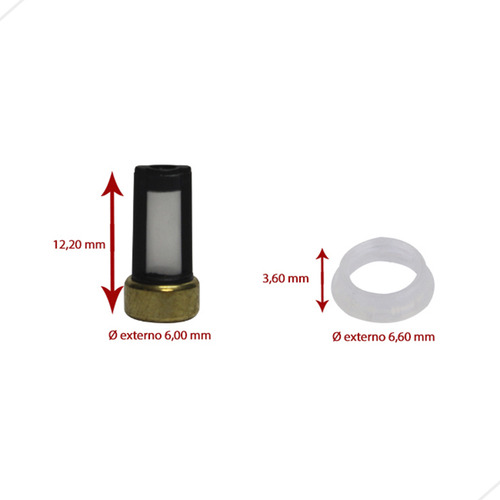 Filtro Bico Injetor Multi Point Kit Courier 1998 A 1999 Ds