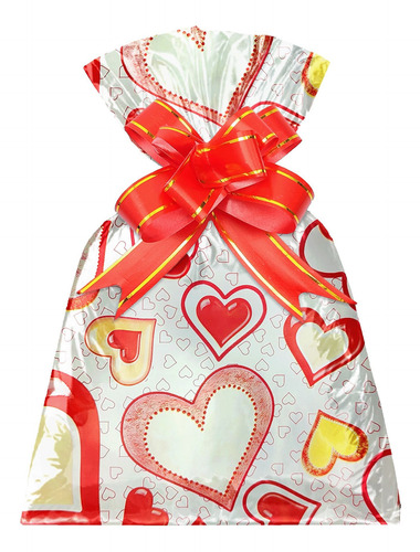 100 Unidades - Saco De Presente 20x29cm Meus Amores