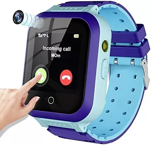  cjc Reloj inteligente para niños, reloj inteligente 4G para  niños con rastreador GPS y llamadas, reloj SOS para teléfono celular para  niños, regalos de Navidad y cumpleaños para niños de 3