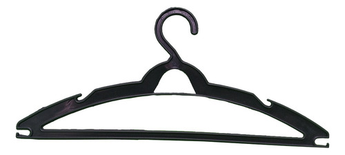 Cabide Adulto Kit 50 Unidades Preto Alça Para Roupas