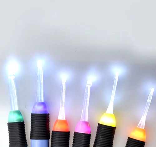 Gancho Ganchillo Para Crochet Con Luz Led Incluida