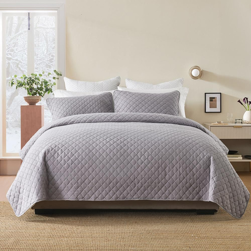 Juego De Colcha Reversible Para Cama King Size, 3 Piezas