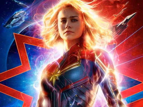 Imagen 3 de 4 de Set Escolar De Maleta Y Lonchera Capitana Marvel