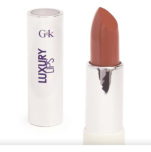 G&k Labial En Barra Luxury Lips Larga Duración Semi Matte Color Chocolate