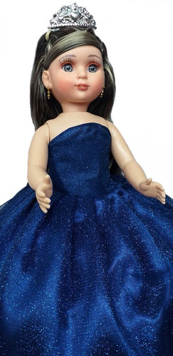 Muñeca Quinceañera Xv 15 Lacio Azul Marino