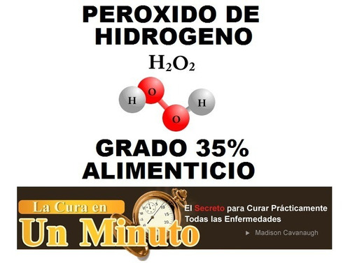 Peroxido De Hidrogeno 35% Alimenticio 500ml Importado Brasil