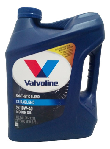 Aceite 10w40 Semi Sintetico 3.784 Litros Galon Valvoline