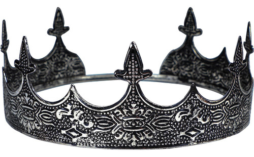 Eawin Antique Silverreycrown Mens Royal Tiara Prince Crow