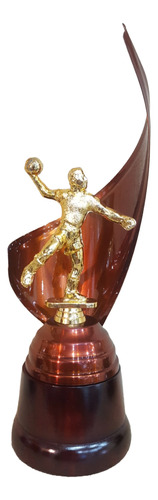 Trofeo Metálico Envolvente Handball Balonmano Handbol 28cm