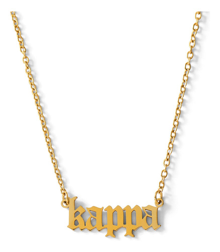 Sorority Shop Gamma Necklace  Kkg Old English Font Chapado