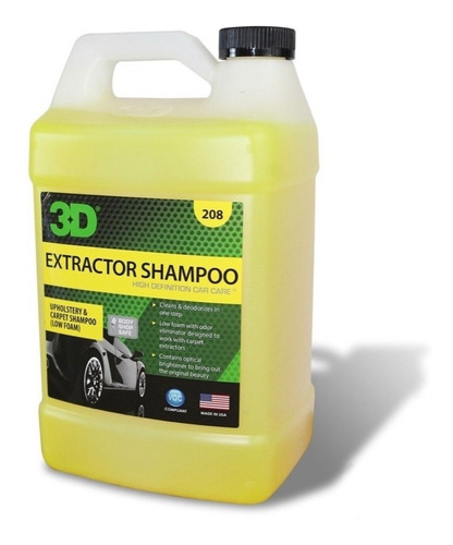 Shampoo Vestiduras Inyeccion Succion 3d Extractor 1 Galon