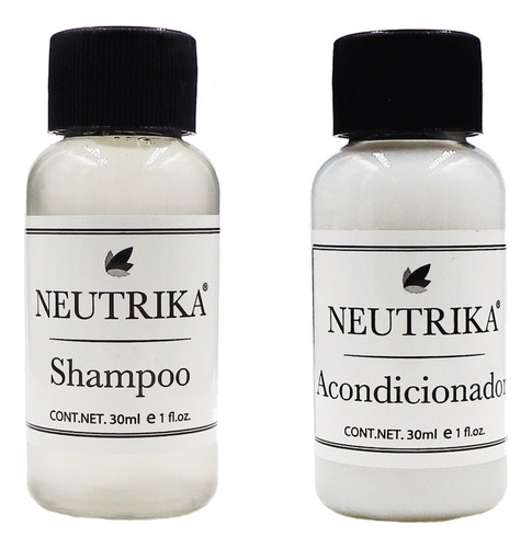 Shampoo Y Acondicionador 30ml Black -100 Pzas. Amenidades