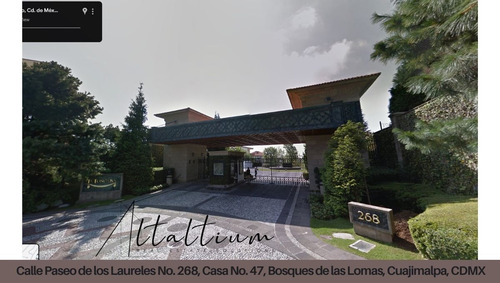 Casa En Venta Calle Paseo De Los Laureles No. 268, Casa No. 47, Bosques De Las Lomas, Cuajimalpa, Cdmx. Vg5-di