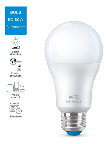 Bombilla Inteligente Led A19 Regulable De 60 W (5000 K), Paq
