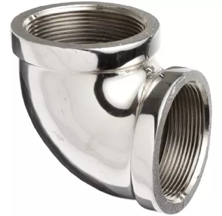 Chrome Plated Brass Pipe Fitting 90 Degree Elbow 1 4 Np...