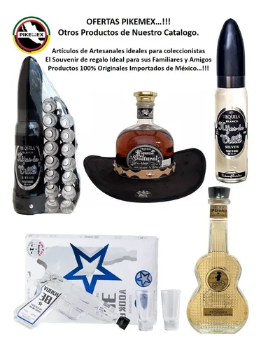 Artesanía Mexicana - Botella Calavera Mezcal 300 Ml- Pikemex