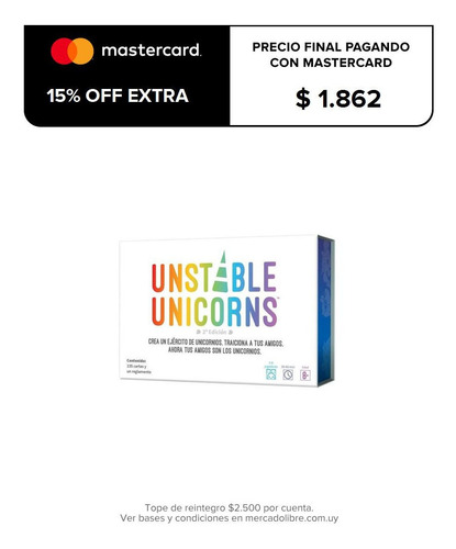 Unstable Unicorns - Juego De Mesa