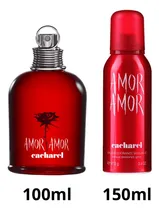 Comprar Kit Amor Amor Cacharel Edt 100ml + Spray Parfum Amor Amor 150ml - Selo Adipec