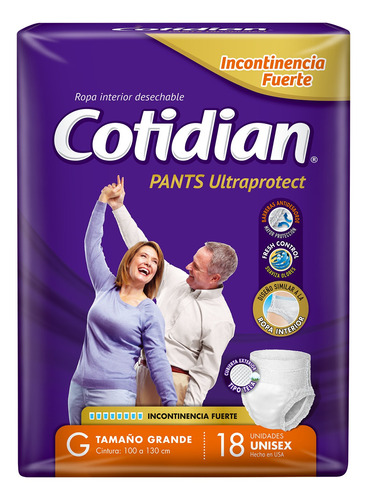 Pants Cotidian Ultraprotect, Talle G 18 Unid.