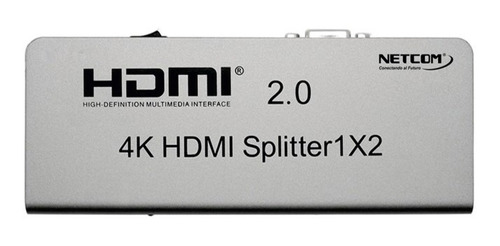 Splitter Hdmi 1x2 Netcom V2 4k 60hz