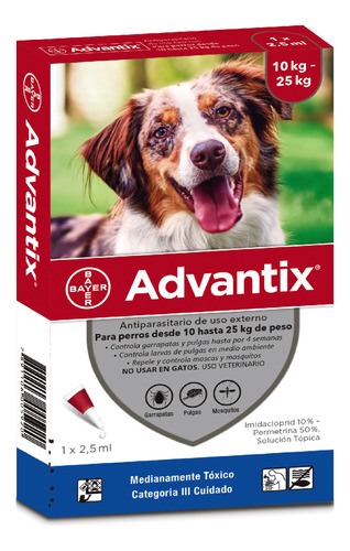 Advantix Para Perros 10 - 25 Kg