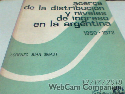 Sigaut  Acerca Distribucion Ingreso Argentina 1950/72 (c295)