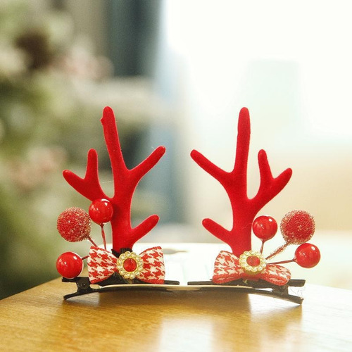 10 Pares De Diademas De Navidad Pinzas Para El Pelo Navidad