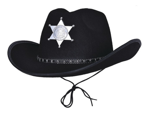 Gorro Sheriff Paño - Negro