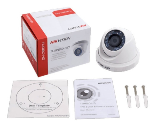 Imagen 3 de 3 de Cámara Hikvision Tipo Domo Ds-2ce56c0t-irpf28 Turbo Hd 720p