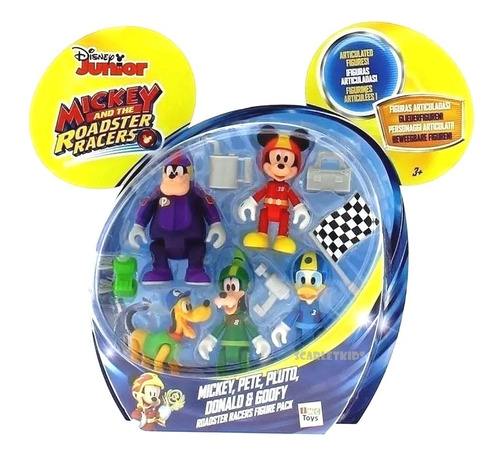 Mickey Disney Juniors Figuras X5 Articuladas Original