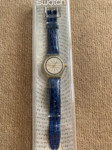 Relogio Swatch Musical Ano De 1988. En Perfeito Estado,couro