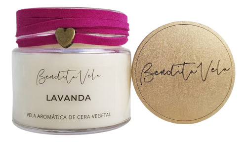 Imagem 3 de 3 de Vela Aromática Vegetal Lavanda Bendita Vela Full