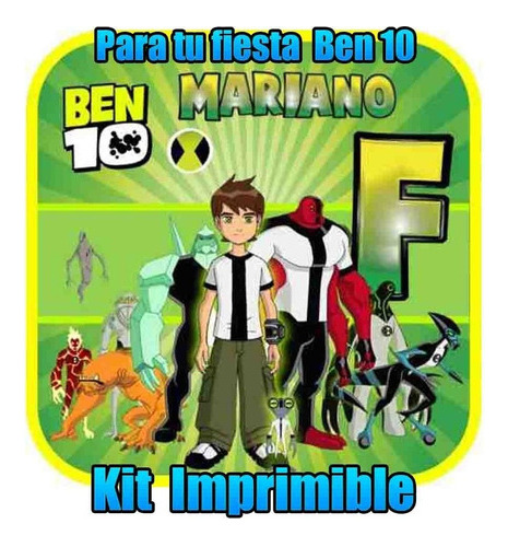 Kit Imprimible De Lujo De Ben 10