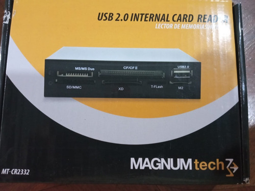 Lector De Tarjetas De Memoria Card Reader Interno + Usb 2.0