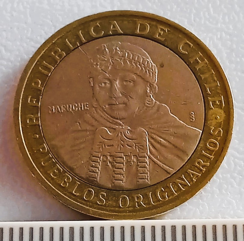 Moneda De 100 Pesos Del Año 2016 De Chile (mujer Mapuche)