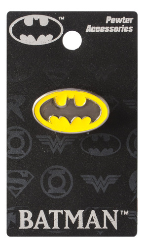 Dc Logo De Batman De Color Pewter Pin De Solapa