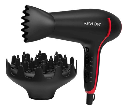 Revlon Secadora Smoothstay 2000w Color Negro