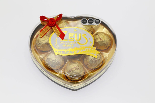 Estuche Chocolates Corazon Zeus X8 Bombones