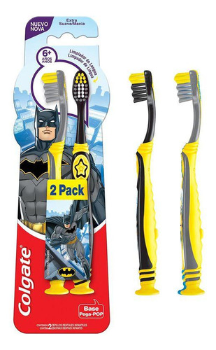 Escova Dental Colgate Smiles Batman e Mulher-Maravilha 2 Un