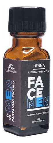 Henna para barba y cejas para hombre, color negro, 4 g