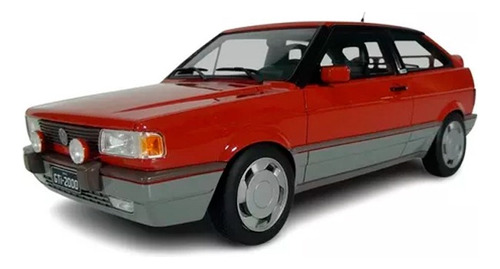 Miniatura Gol Gti 1/18 Volkswagen 2 Unidades Preto/vermelho