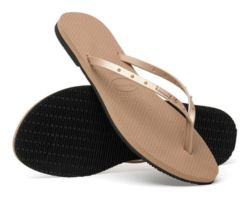 Ojotas Mujer Sandalias Havaianas You Maxi Rose Gold