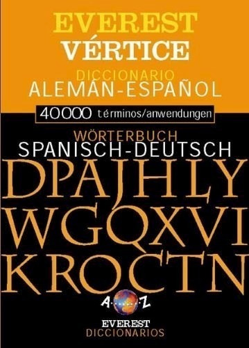 Libro Diccionario Bilingue  Vertice-everest Aleman Espaol 