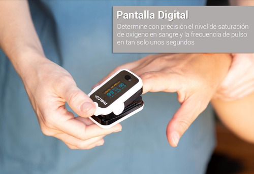 Oxímetro Digital Philco A340 Frecuencia Cardíaca Display Lcd